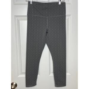 Glyder Gray Print Leggings Size Medium